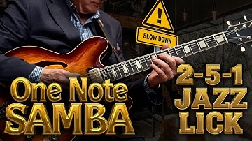 Thumbnail of 🎸FAST Players!👀Steal This 2-5-1 Jazz Guitar Lick for One Note Samba🎵🏆
