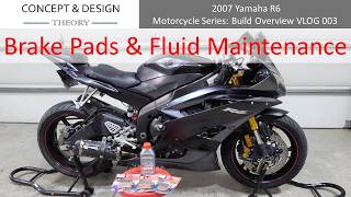 Yamaha R6 Brake Pads and Brake Fluid Service Change DIY screenshot 4
