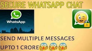 how to protect your personal chat? | Send Multiple messages automatic || APK MAFIA screenshot 1