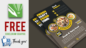 How to Make Restaurant Flyer Design in Corel draw - Adobe Tutorial