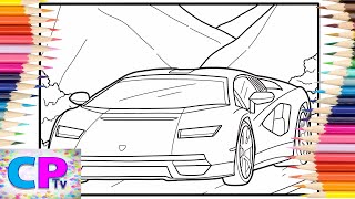 Lamborghini Aventador in the Mountains/Lamborghini Coloring Pages/Spektrem - Shine [NCS Release]
