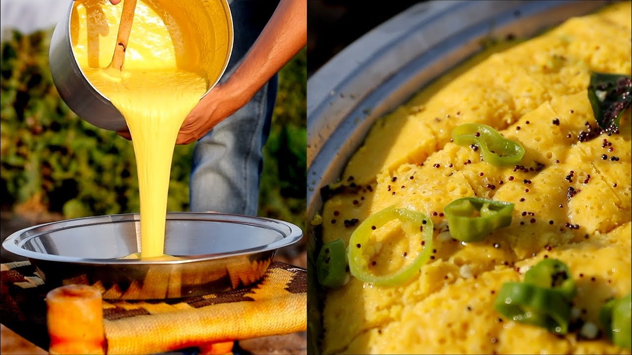Khaman Dhokla Recipe By Nikunj Vasoya | Traditional Dhokla Recipe | Original Khaman | Street Food & Travel TV India