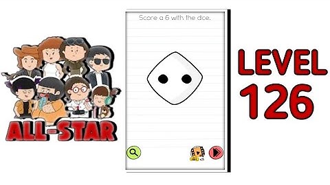 Brain Test All Star Level 126 |Score a 6 with Dice| Walkthrough Solution