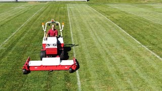 How to Mow 15 Foot Stripes on a Football Field  Ventrac Wide Area Mower