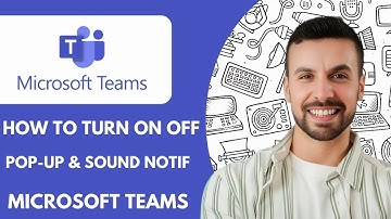 How to Turn Onoff Pop up & Sound Notif  in Teams Microsoft Teams Notif  Sound  - 2025