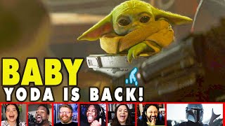 Reactors Reaction To Baby Yoda Adorable Return In The Mandalorian Season 2 Trailer | Mixed Reactions