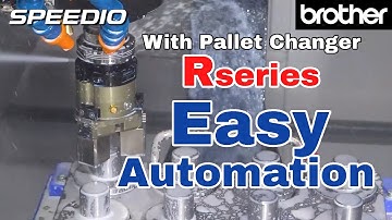 High-efficiency automation proposal utilizing the SPEEDIO   R-series  and Work gripper