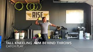 Tall Kneeling Arm Behind Throws
