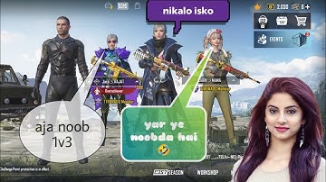 Random 3 player call me noob/ Challenge for 1v3 TDM room 😂🤣😂🔥