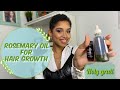 Rosemary Oil for Hair Growth (Telogen Effluvium) | Rosemary Vs. Minoxidil | Benefits & How to use