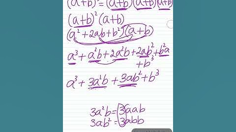 (a+b)³ = a³ + 3ab(a+b) + b³ explained with example, algebraic identity