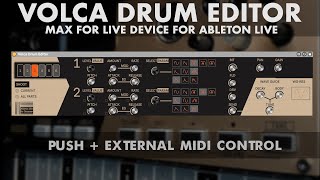 Volca Drum Editor Tutorial 7 PUSH and External MIDI Control