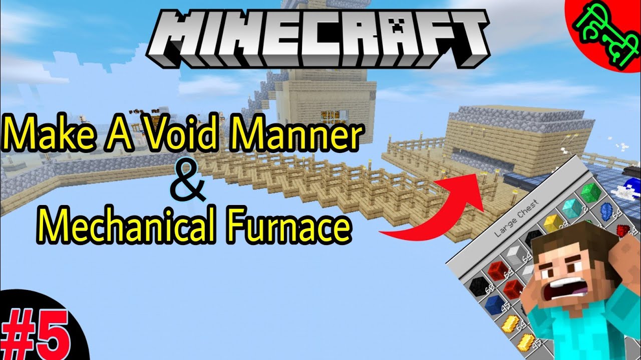 Minecraft Skyfactory #5 | Make A VoidManner And Mechanical Furnace In Hindi
