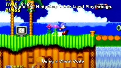 Sonic the Hedgehog 2 One Level Playthrough using a MegaDrive Cheat Code :D #Megadrive #Sega #MD
