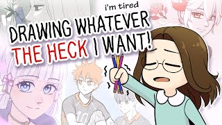 I'm Tired So I'm Gonna Draw Whatever The Heck I Want #3 | Haikyu!!, Genshin Impact, & More!
