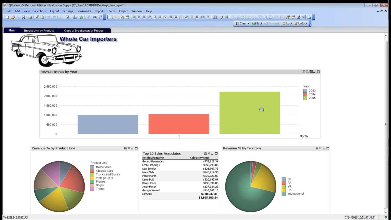 Creating Qlik (QlikView) Bookmarks - YouTube