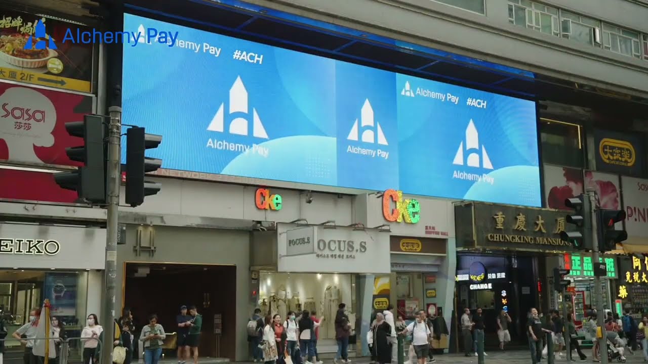 Experience the Magic of Alchemy Pay's LED Ads in Hong Kong