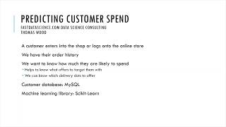 Predicting customer spend with Python