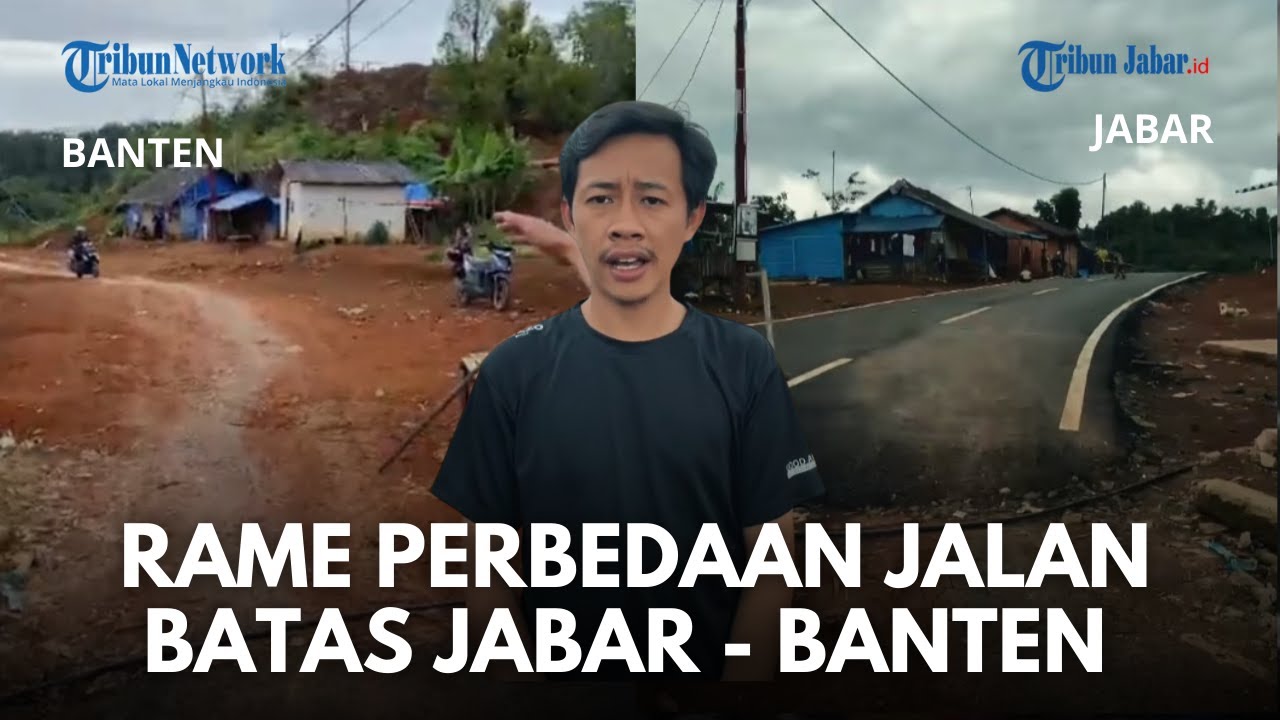 VIRAL Melihat Jalan di Perbatasan Banten dan Jabar,  jalan Kang Dedi Aspal Mulus Lainnya Tanah Merah