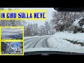 Giornata Fantastica Sulla Neve, In Giro In Auto Mentre Nevica Paesaggi Mozzafiato