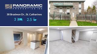30 Bradmon Dr., St. Catharines - 3 Bedroom Townhouse For Rent