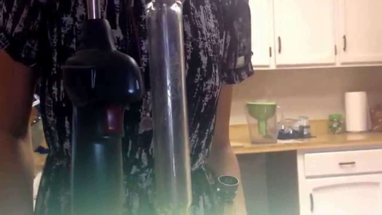 Indica Pine Taking a Dab with a Sheldon Black Bong