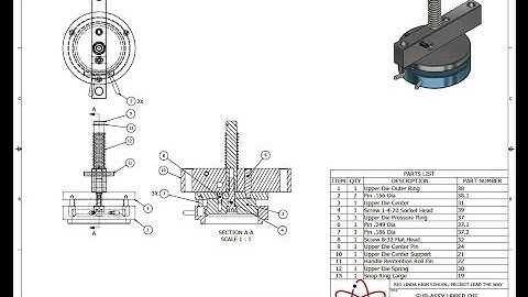 IED 8.1 Button Maker Sub-Assembly Upper Die