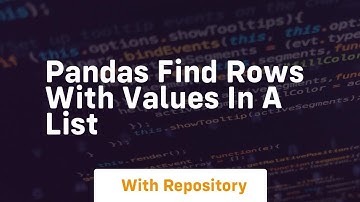 pandas find rows with values in a list