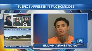 Man facing murder charges in fatal Hampton, Newport News shootings