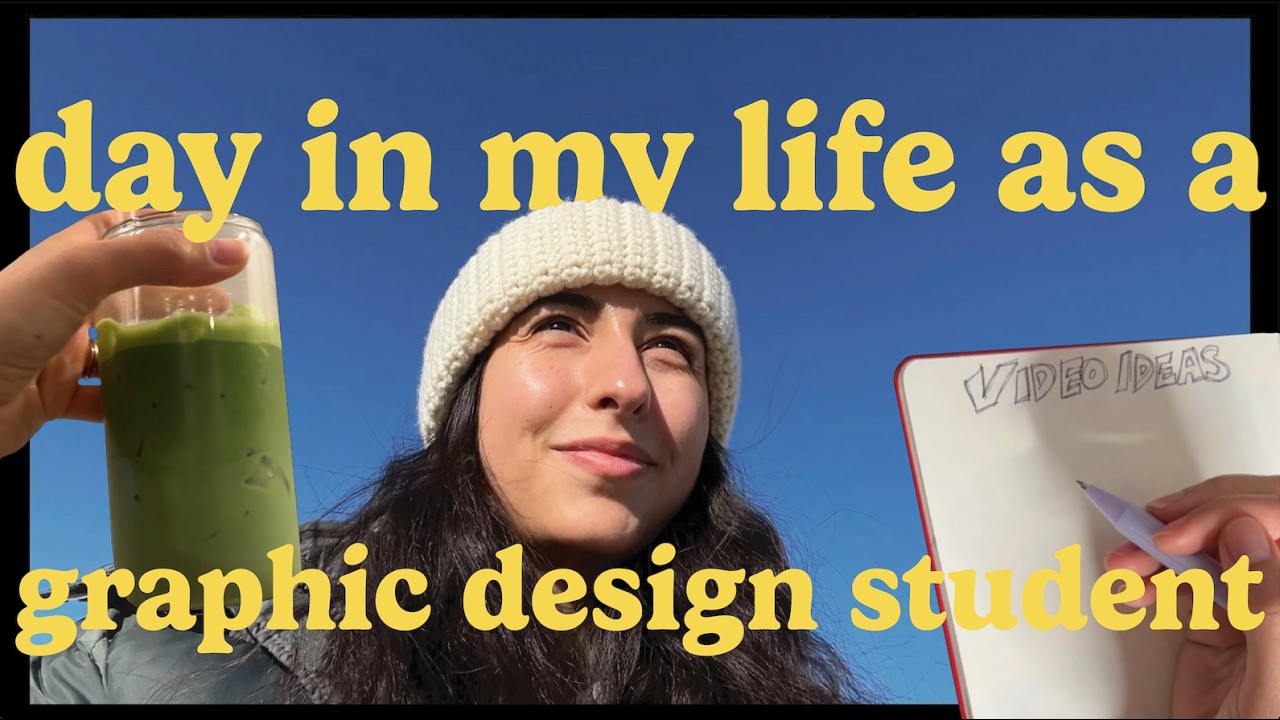 online graphic design student - DITL vlog
