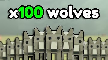 I Beat Roblox Dead Rails with 100 WOLVES...