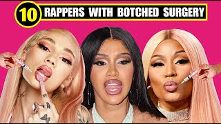 TOP 10 BOTCHED FEMALE RAPPERS 🍑 Botched BBL Fails 🍑 ( Nicki Minaj 😱 Saweetie 😱 Cardi B 😱 Lil Kim )