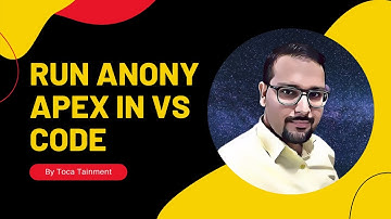 Run Anonymous Apex in VS Code