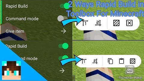 2 Ways Rapid Build in Toolbox For Minecraft (PE, Beta, Bedrock, Java)