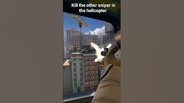 Kill the other sniper in the helicopter, #Sniper #3d #assassin #game #shorts