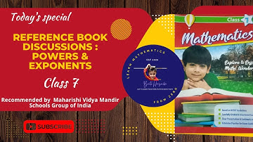 Class 7 Maths - Chapter 5 (Reference Book Exercise 5.2 Q.No. 3, 4 & 5 ) | Exponents and Powers