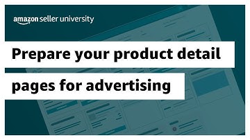 Prepare your product detail pages for advertising