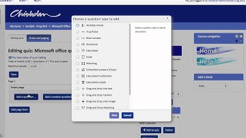 Creating Quizzes in Moodle