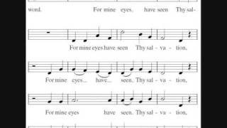 Nunc Dimittis in G - Stanford chords