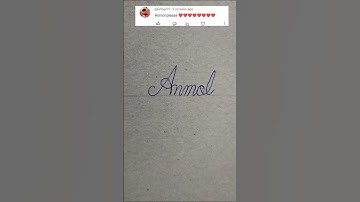 "Anmol" Name Cursive writing #shorts #cursive #calligraphy