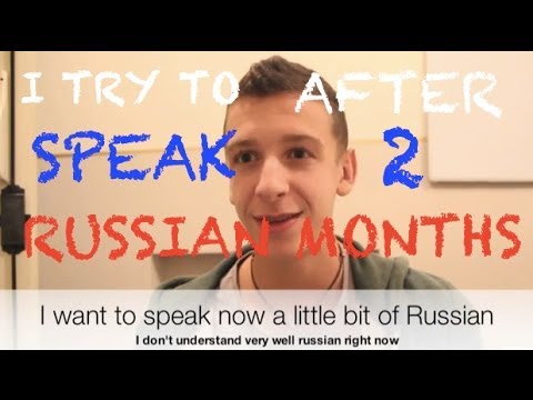 Italian tries to speak Russian after 2 months (Aлберто говорит по-русски)