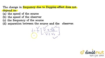 The change in frequency due to Doppler effect does not depend on