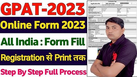 GPAT 2023 Online Form kaise bhare || How to Fill GPAT Online Form 2023 || GPAT 2023 Form Fill Up