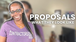 What A Proposal Looks Like