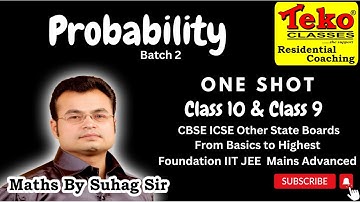 12 One Shot Probability 2 class 9 10 foundation maths math mathematics