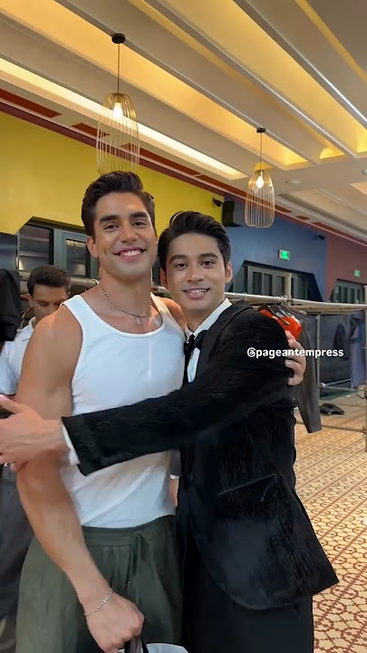 Mr Philippines and Mr Vietnam hug after Mr World 2024 #beautypageant #mrworld #shorts