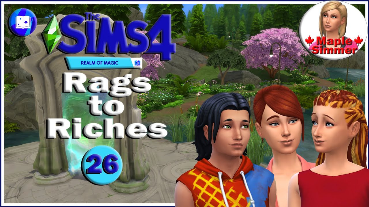 sims-4-rags-to-riches-realm-of-magic-edition-pt-26-rebate-day-youtube