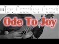 Ode to joy uke fingerstyle tab