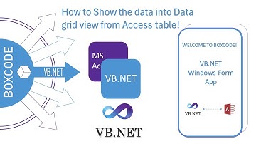 How to Display the Data into Data Grid View in VB.NET | Access Database to VB.NET | Boxcode | 2024