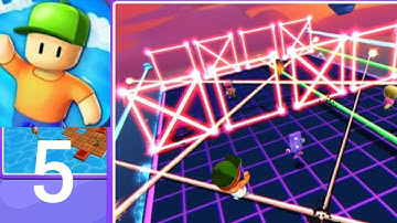 Stumble Guys Gameplay - Walkthrough - Part 5 | New Map ( android, steam )